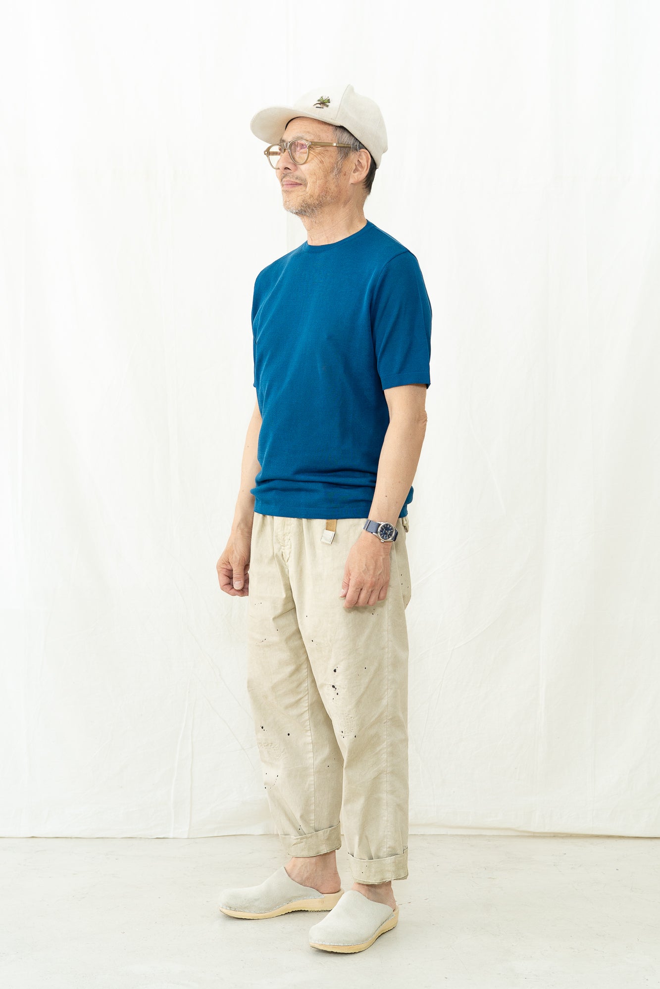 GRP TEC 1/14 Cotton Crepe Crewneck Sweater