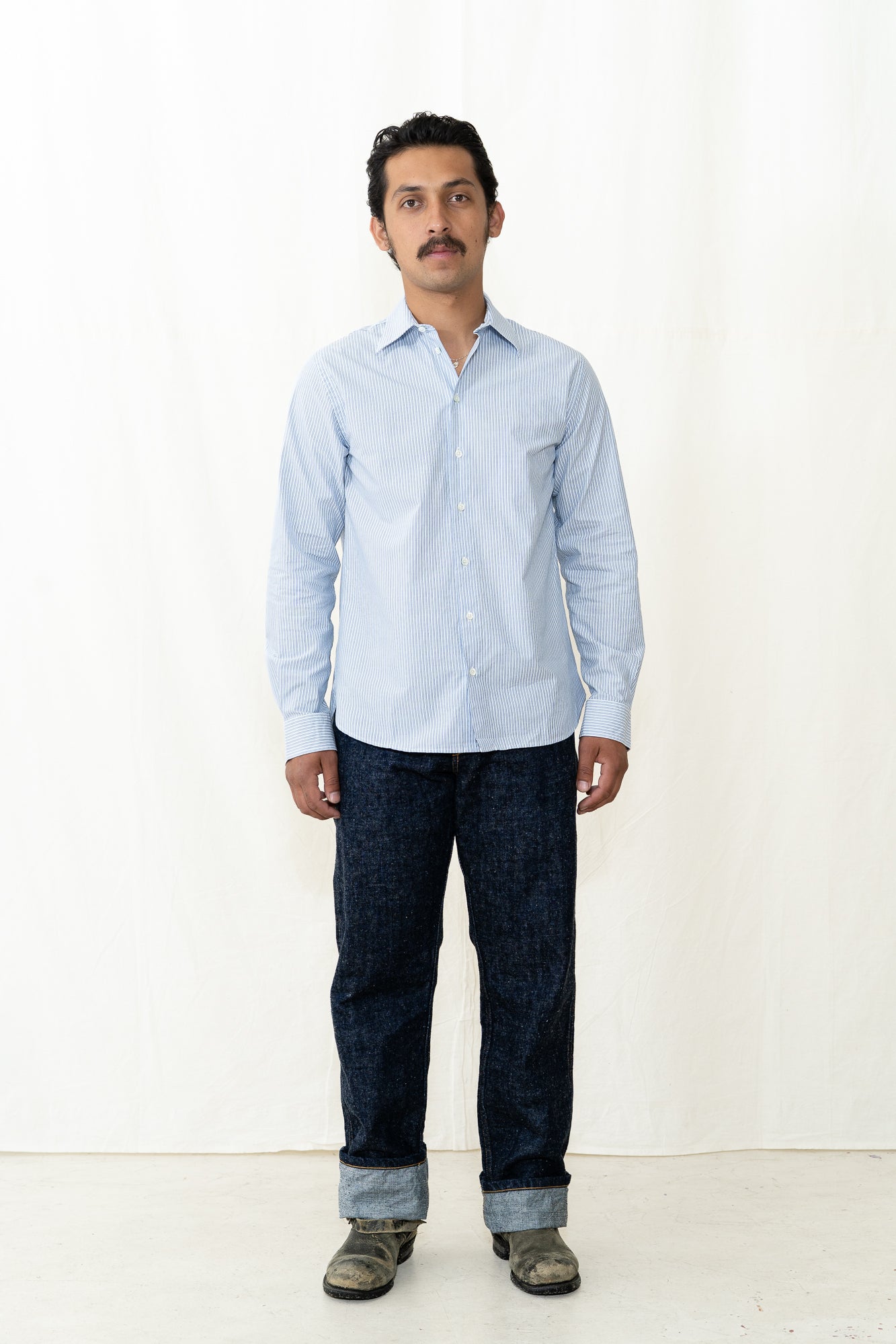 HANSEN Henri Shirt in Blue Stripes