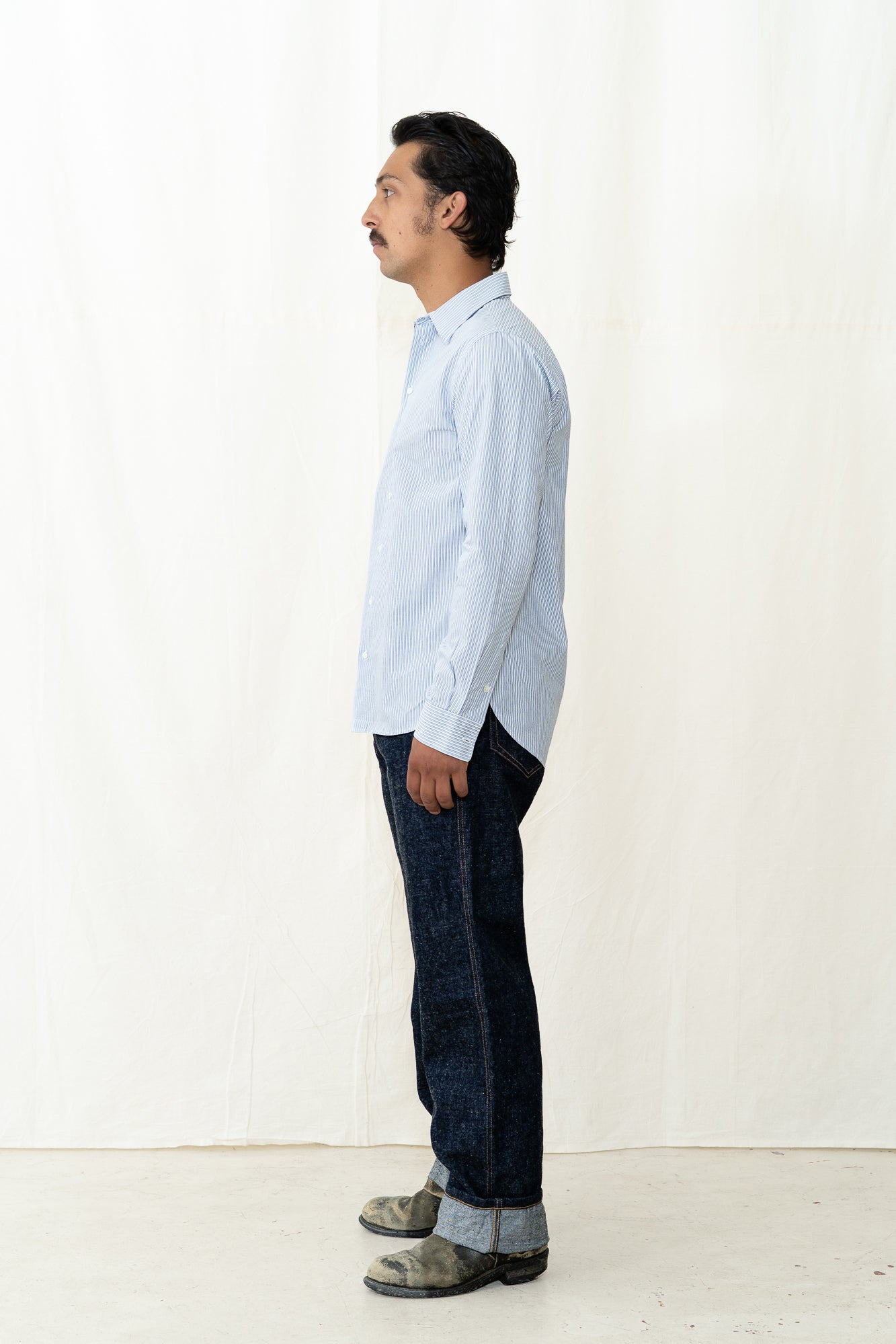 HANSEN Henri Shirt in Blue Stripes