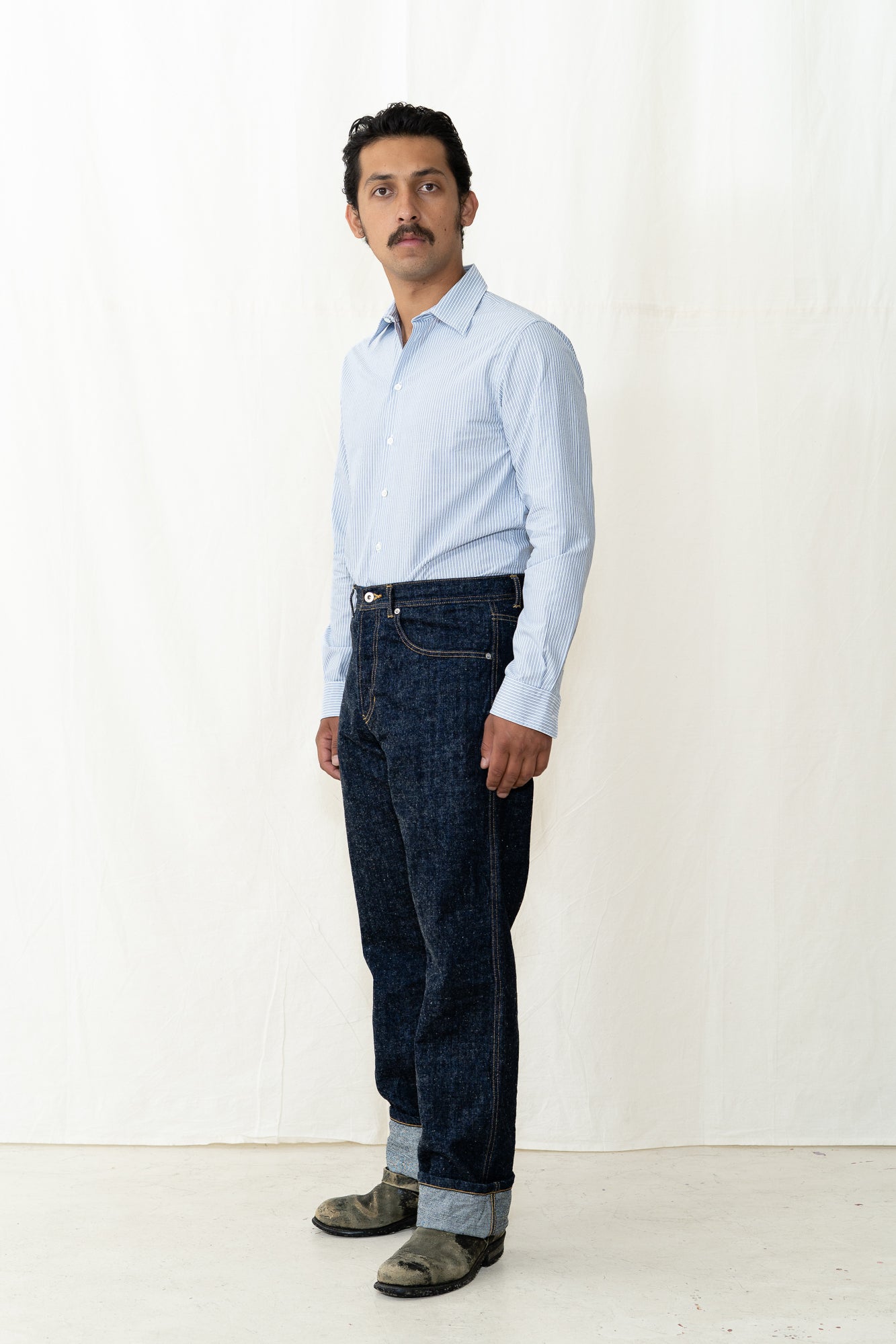 HANSEN Henri Shirt in Blue Stripes