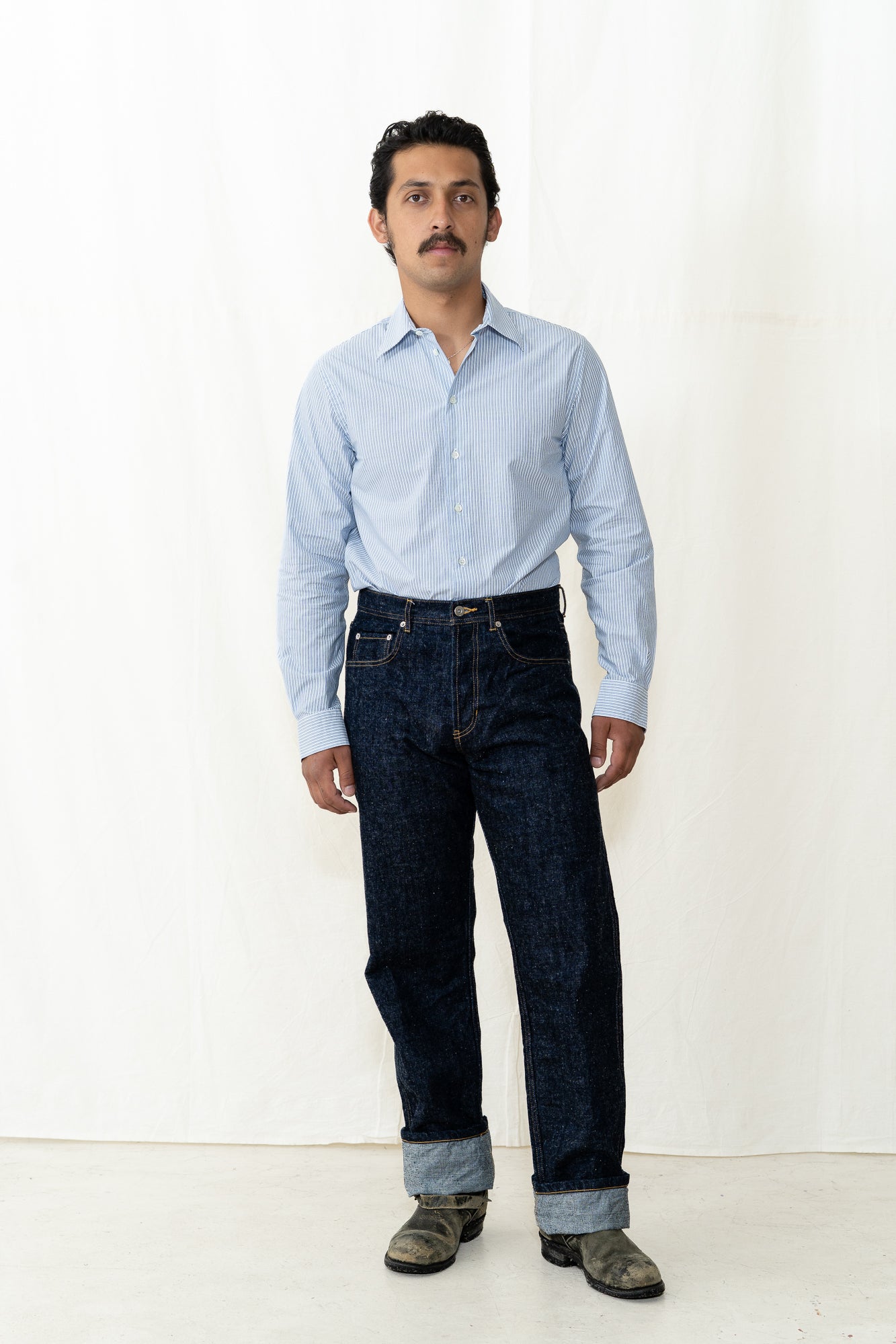 HANSEN Henri Shirt in Blue Stripes