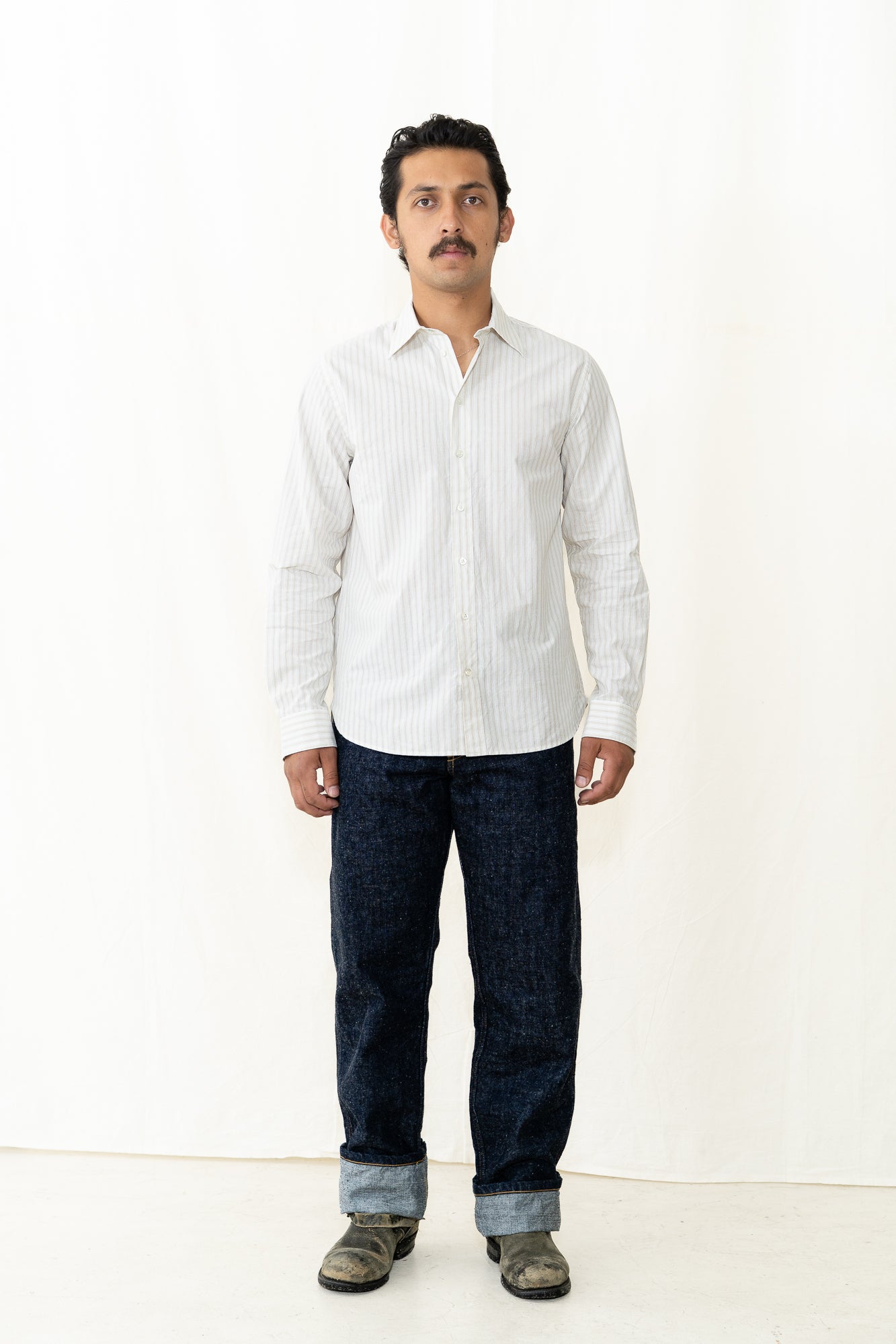 HANSEN Henri Shirt in Yellow Stripes