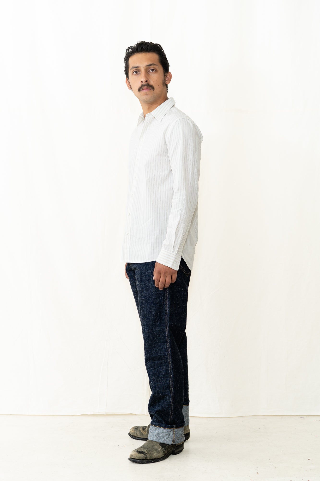 HANSEN Henri Shirt in Yellow Stripes