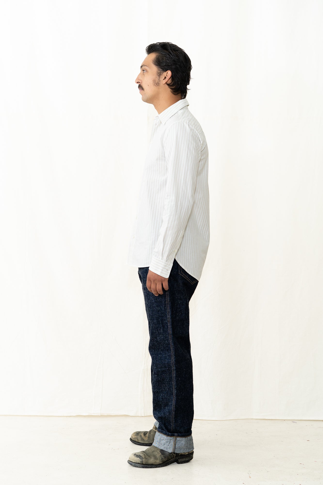 HANSEN Henri Shirt in Yellow Stripes