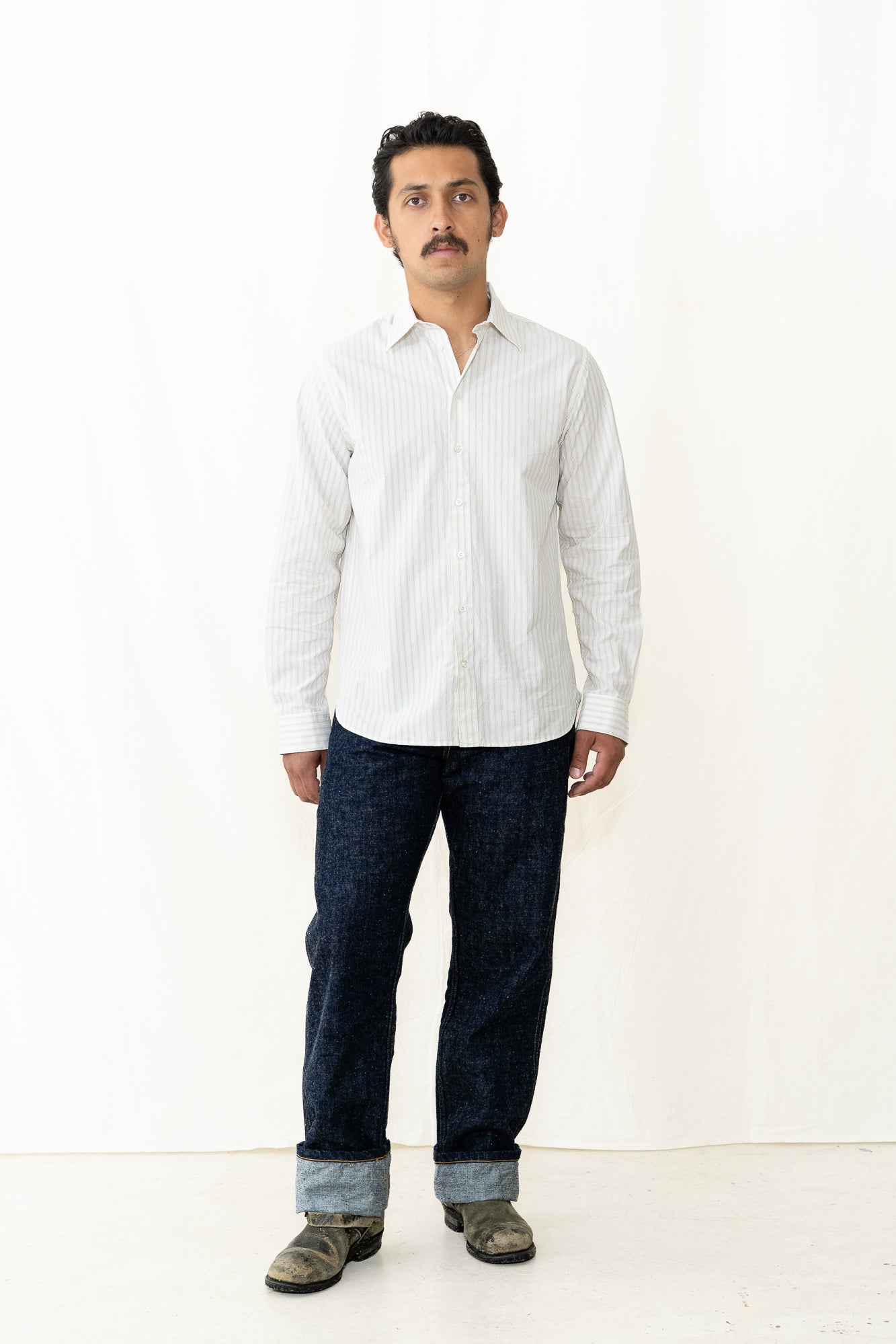 HANSEN Henri Shirt in Yellow Stripes
