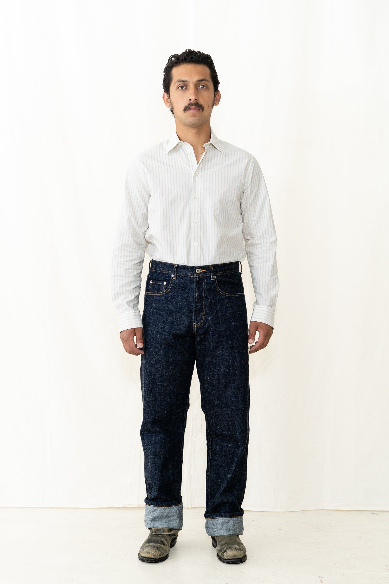 HANSEN Henri Shirt in Yellow Stripes