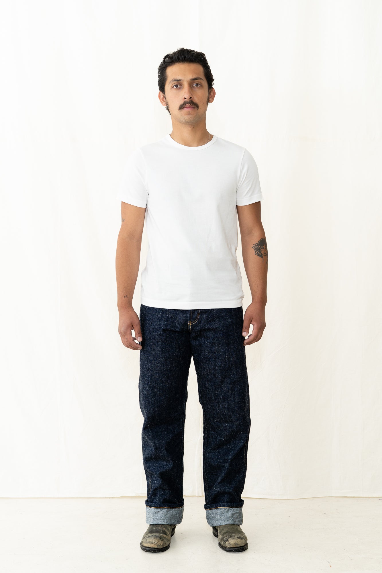 Merz b. Schwanen 215 Loopwheel T-Shirt -White