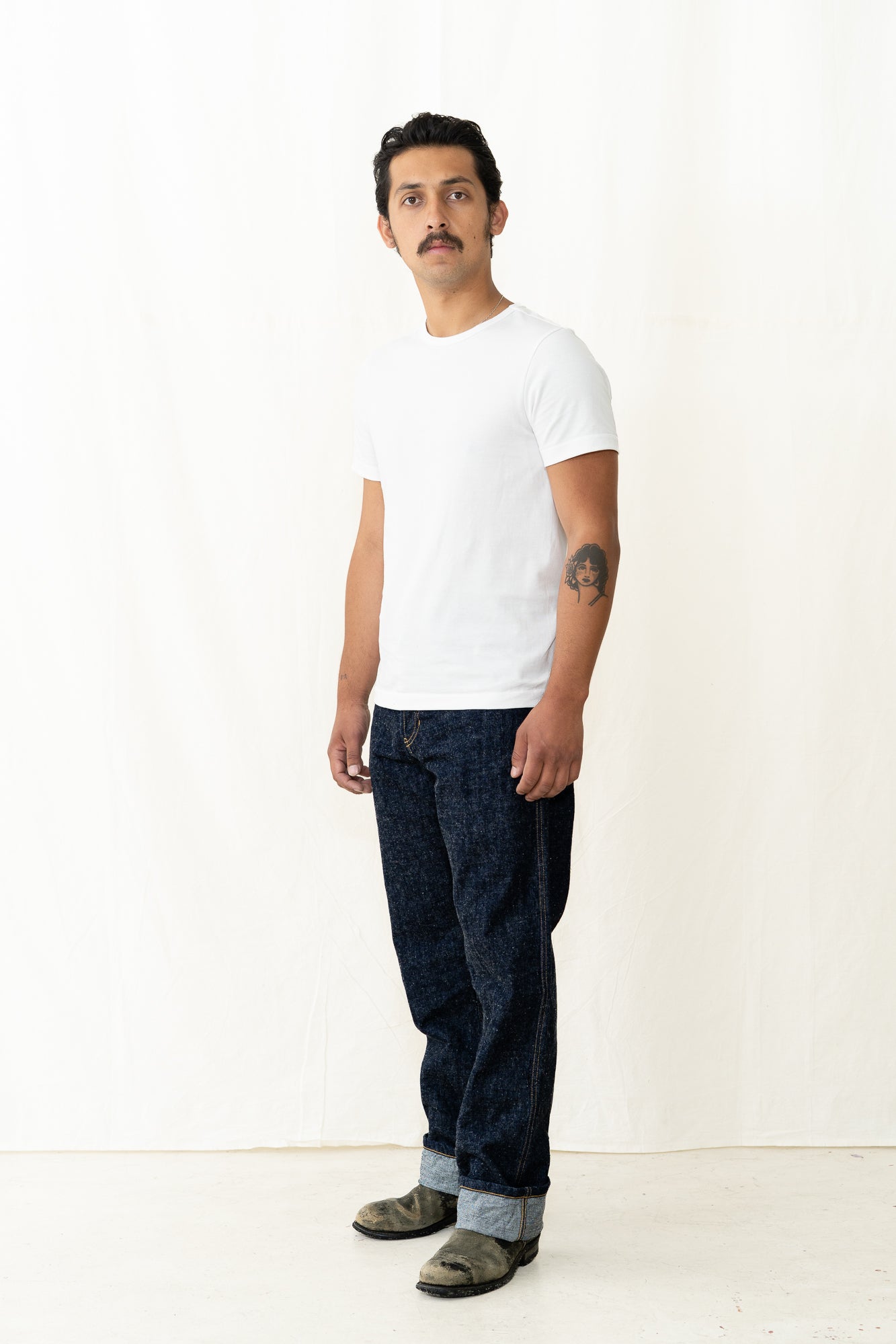 Merz b. Schwanen 215 Loopwheel T-Shirt -White