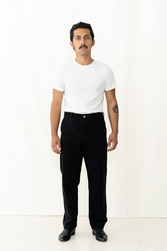 HANSEN Trygve Trouser in Washed Black