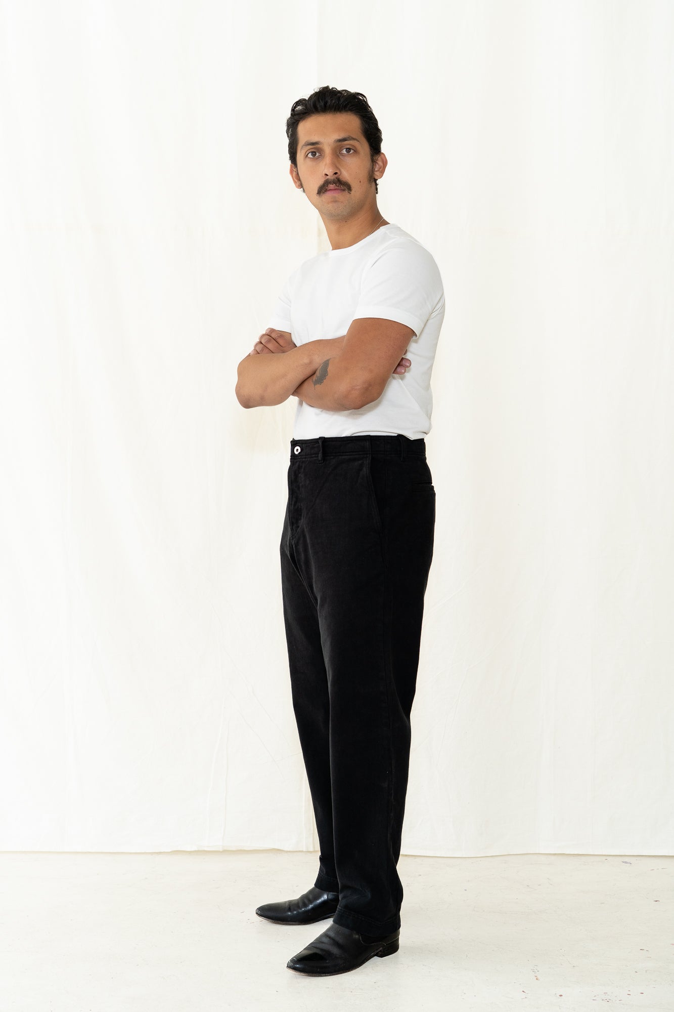 HANSEN Trygve Trouser in Washed Black