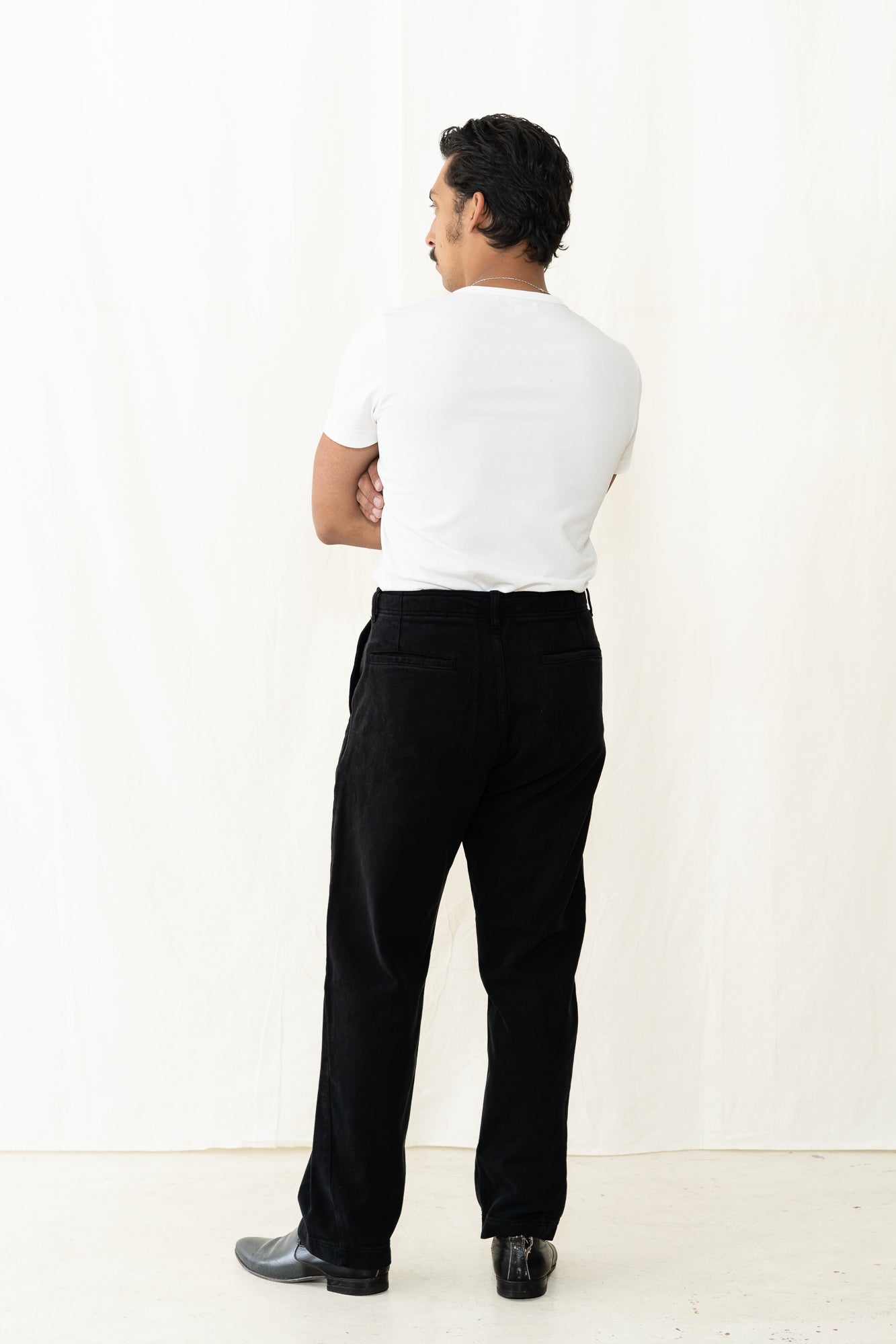 HANSEN Trygve Trouser in Washed Black
