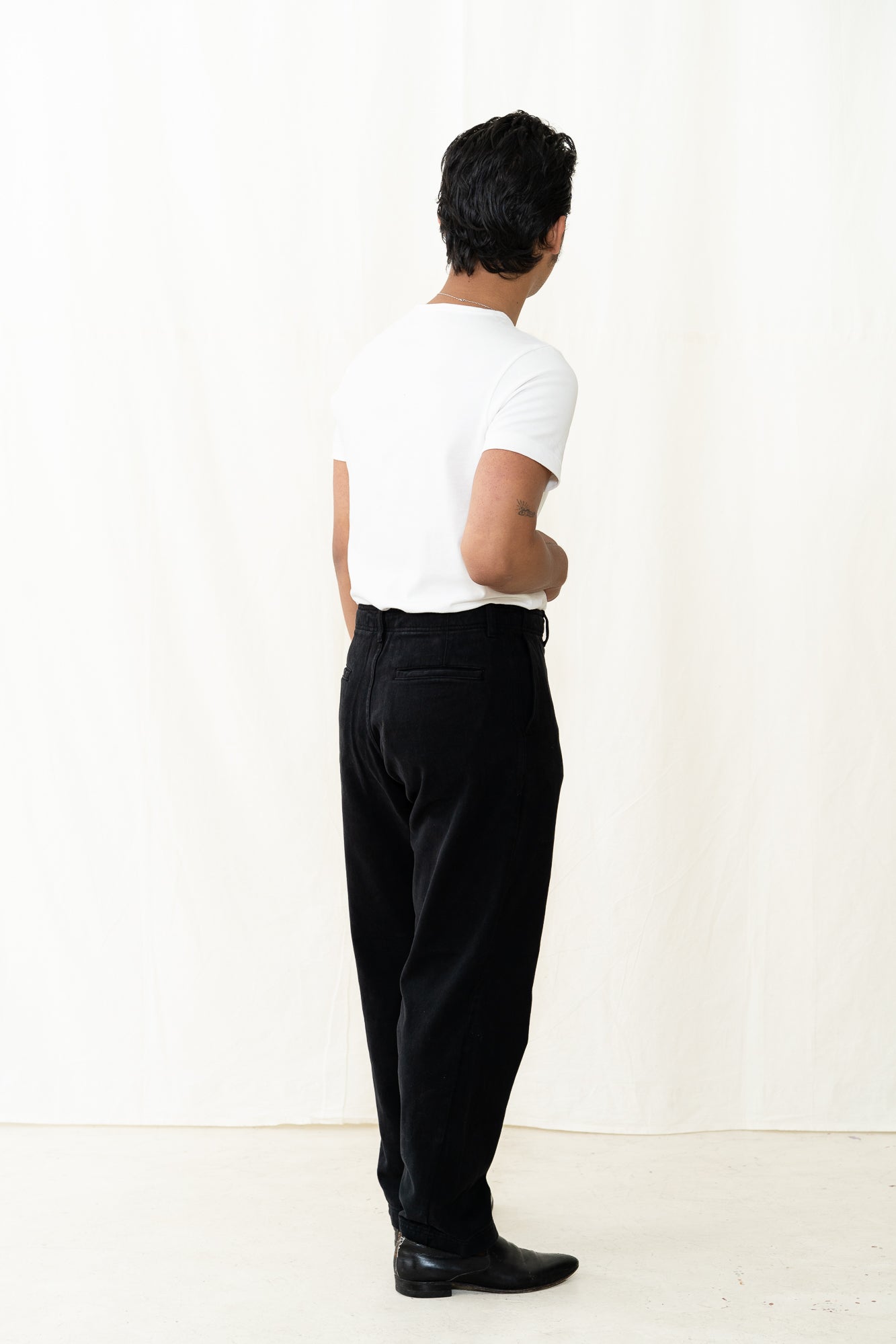 HANSEN Trygve Trouser in Washed Black