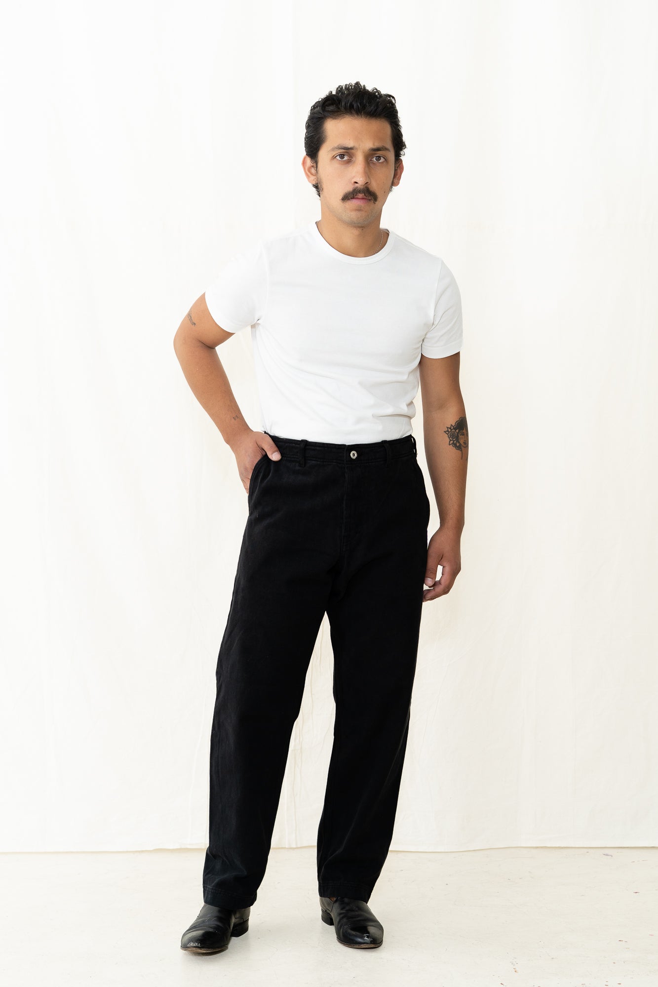 HANSEN Trygve Trouser in Washed Black