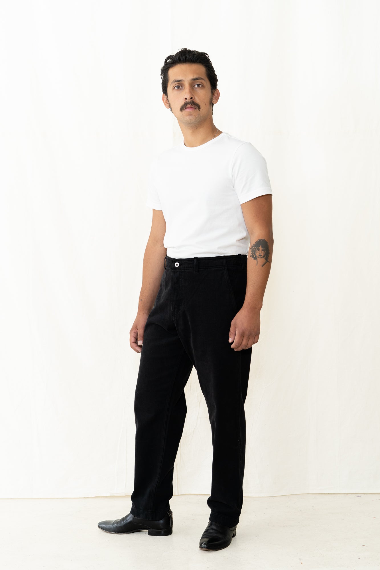 HANSEN Trygve Trouser in Washed Black