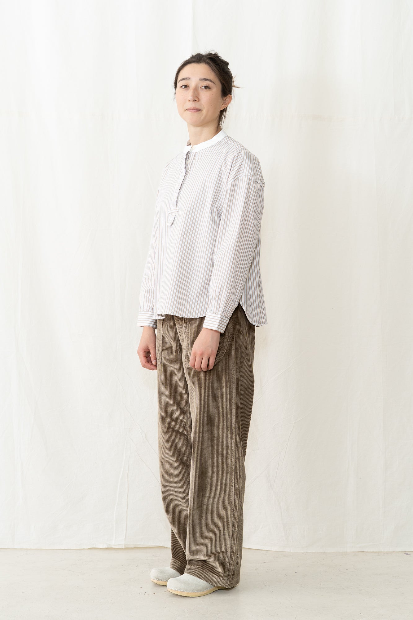 Peppino Peppino Type 185 Native Shirt in Brown Stripe
