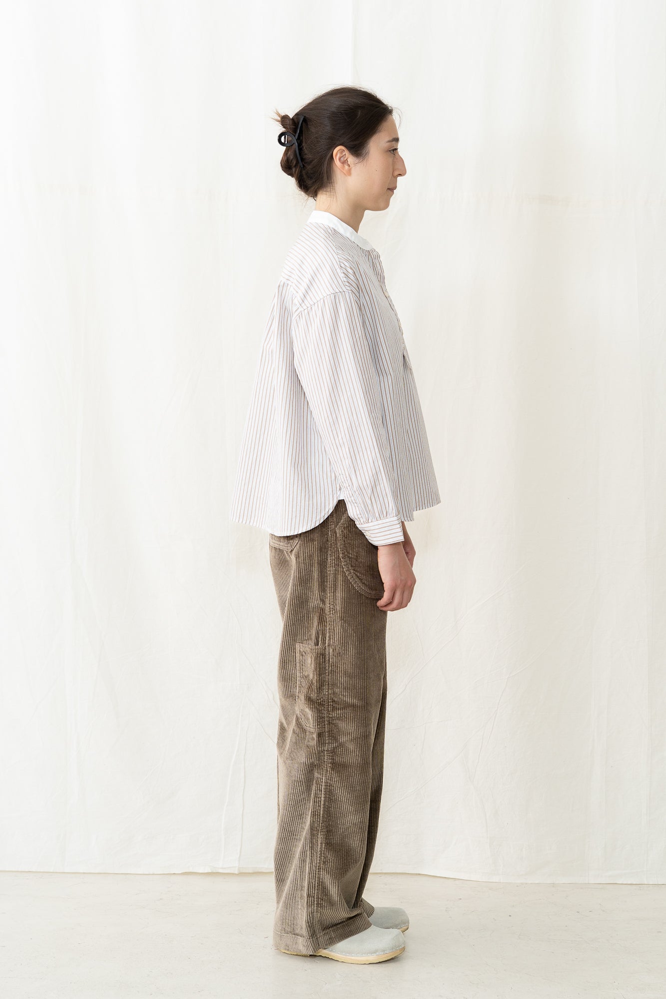 Peppino Peppino Type 185 Native Shirt in Brown Stripe