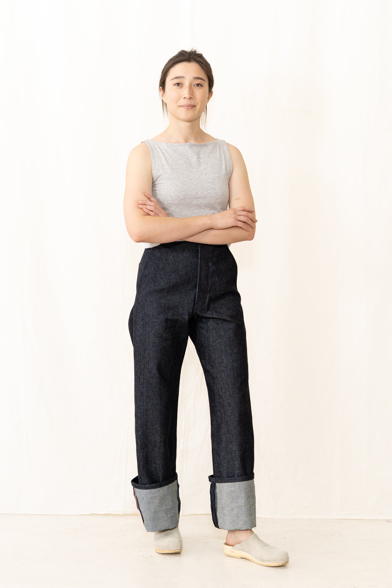 UQNATU Long Indigo Selvage Sailor Pant