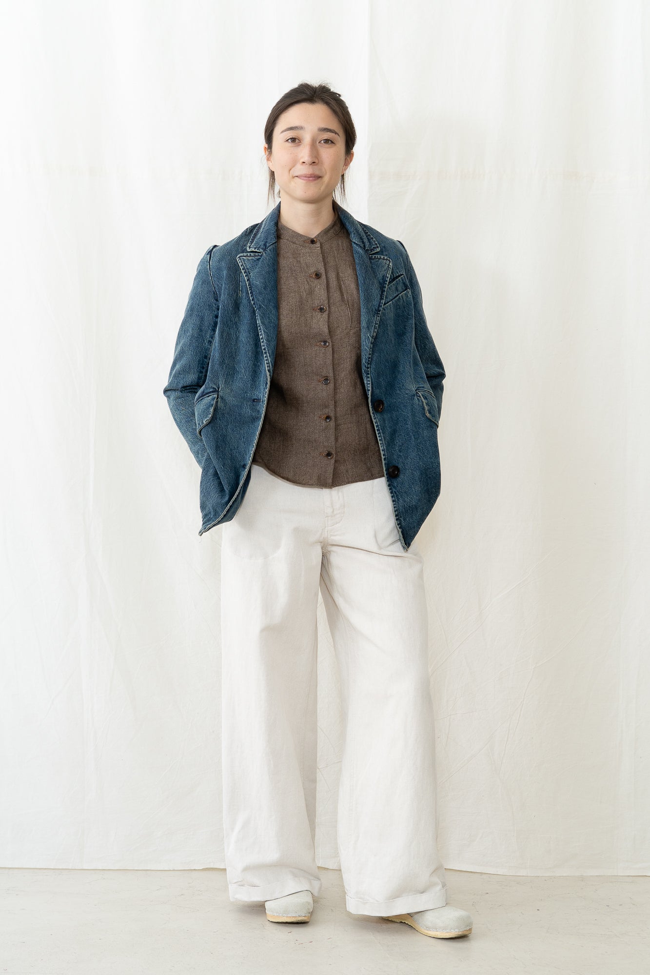 HYE SUN MUN Reese Denim Blazer