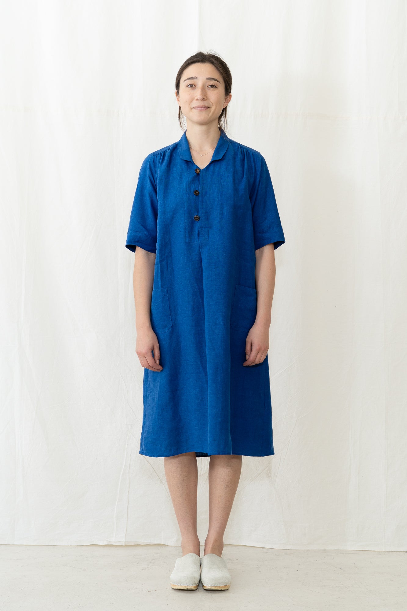 HYE SUN MUN Irina Dress in Azure Blue