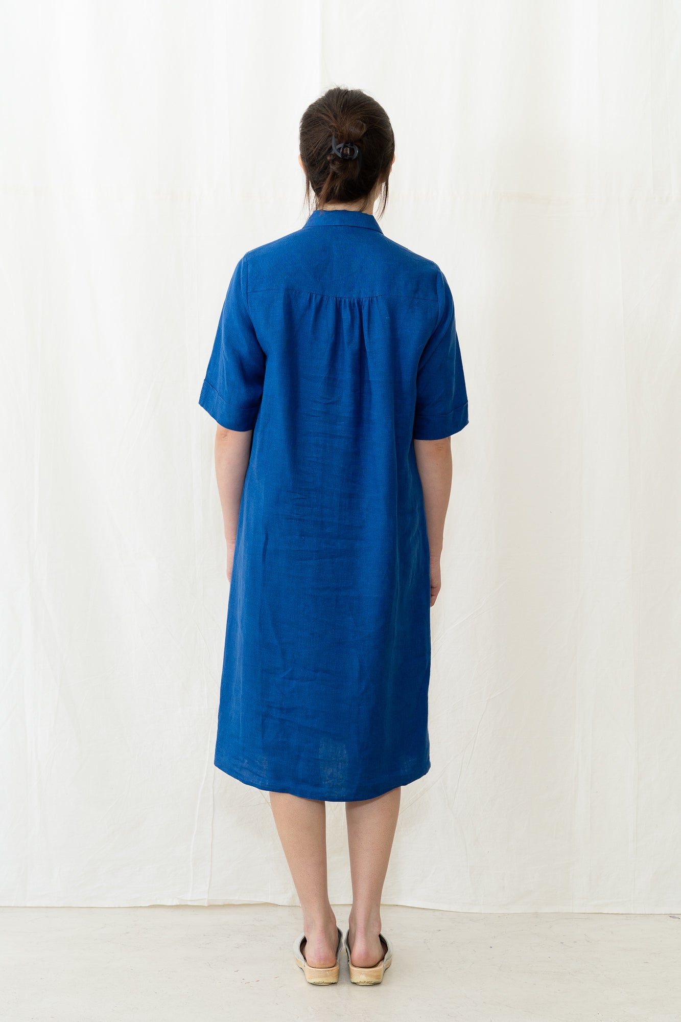 HYE SUN MUN Irina Dress in Azure Blue