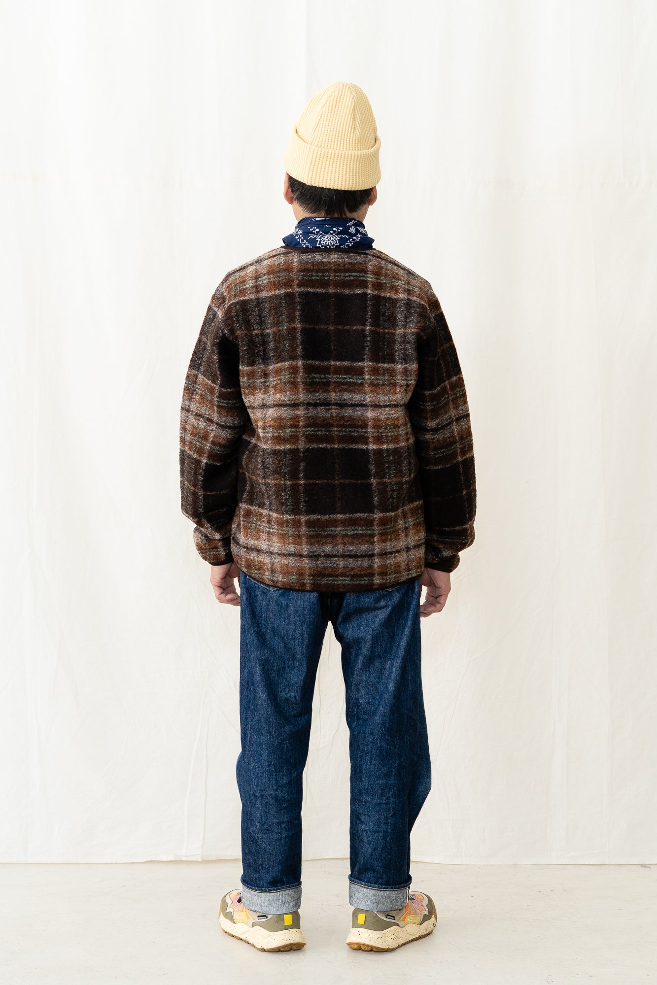 Universal Works Military Liner in Brown Fleece