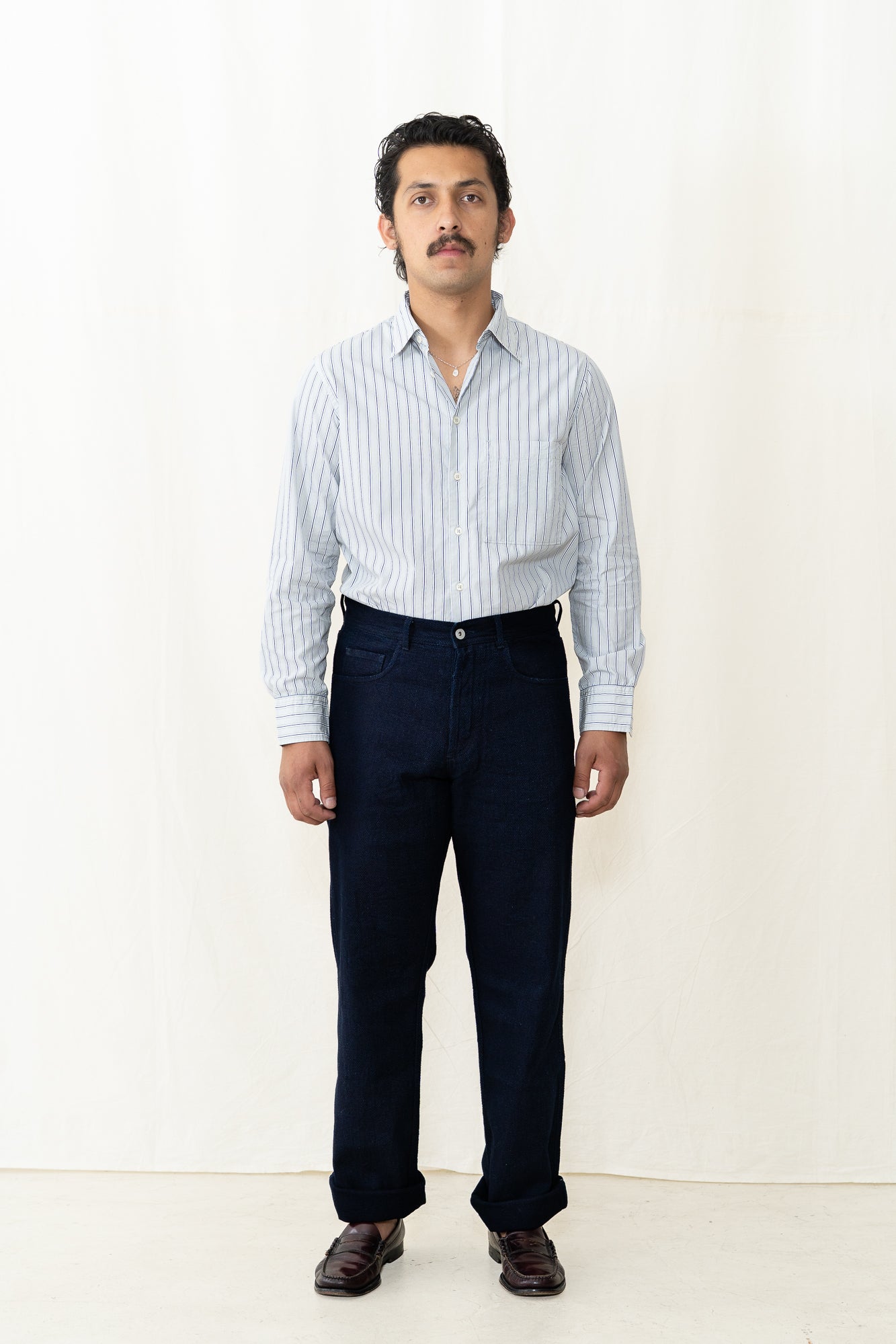HANSEN Dean in Indigo Dobby
