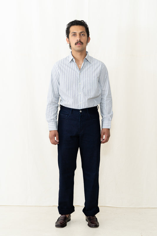 HANSEN Dean in Indigo Dobby