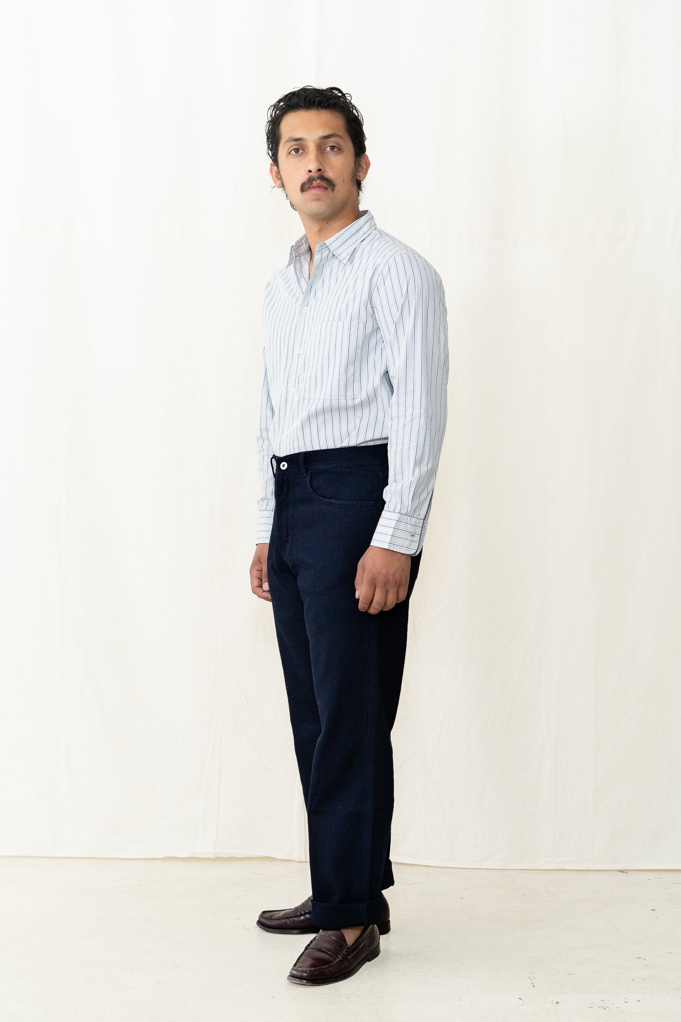 HANSEN Dean in Indigo Dobby