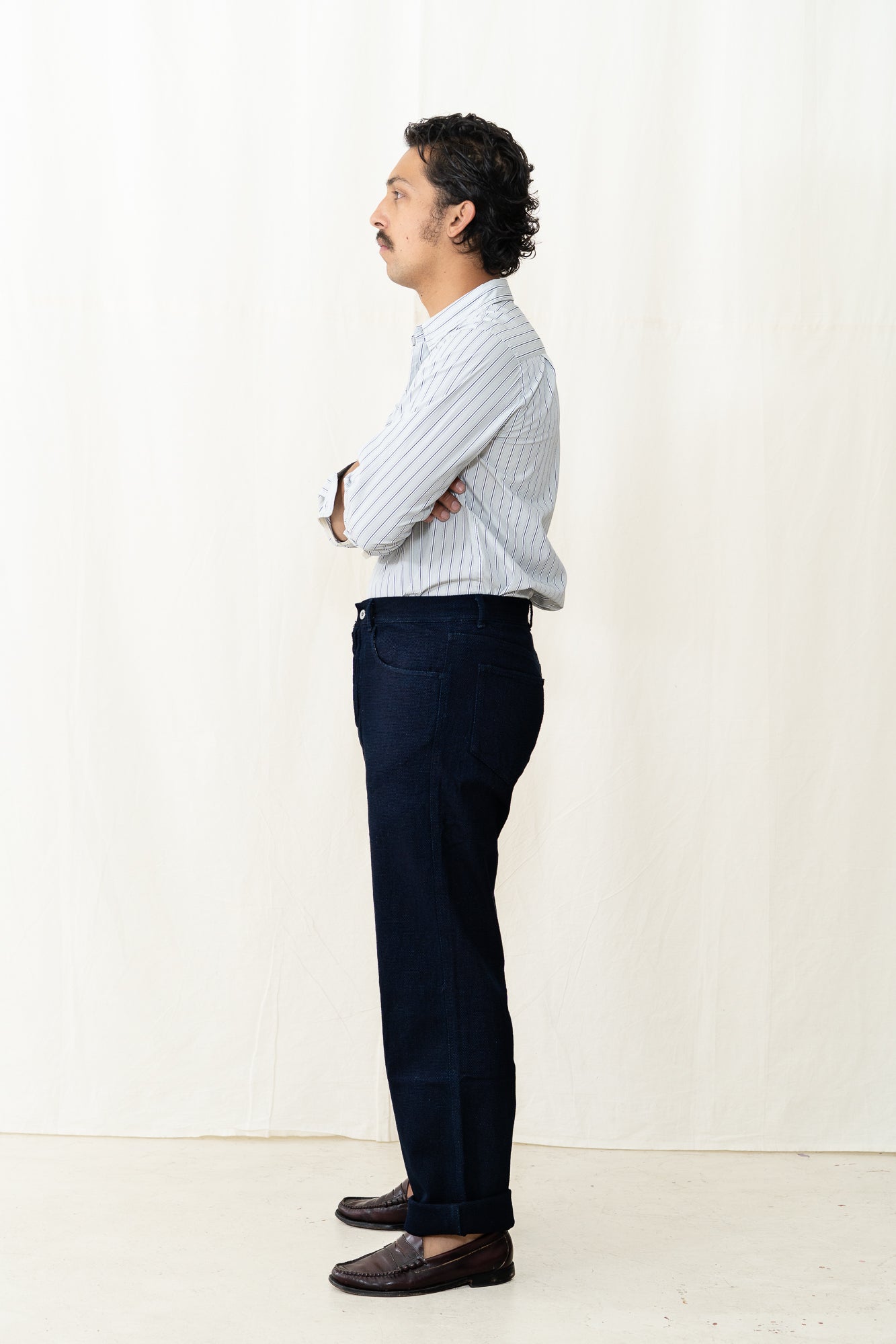 HANSEN Dean in Indigo Dobby