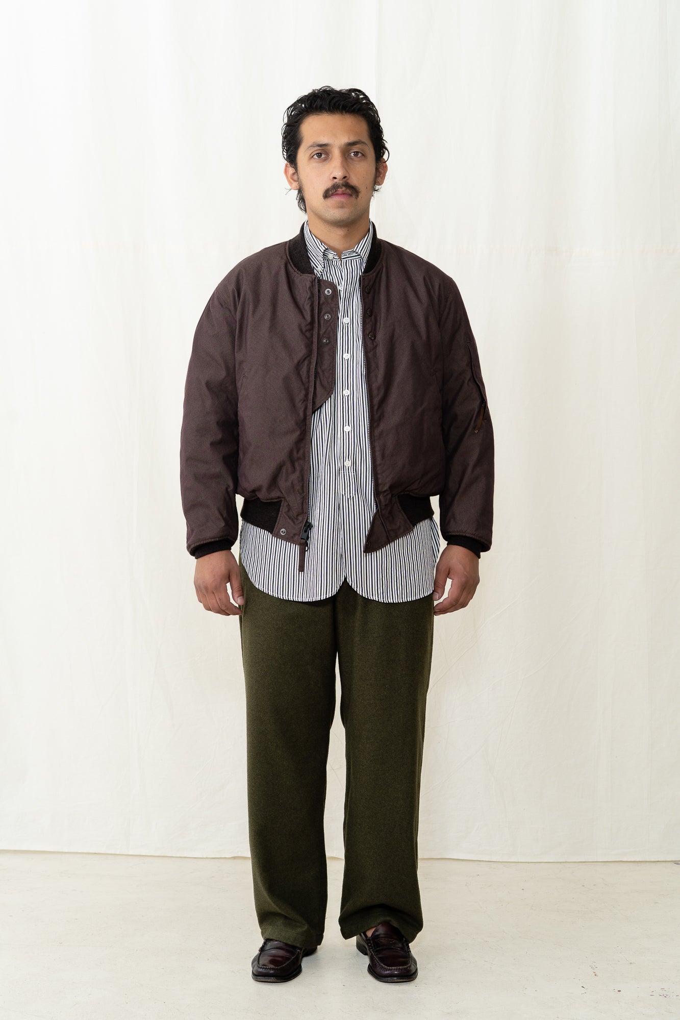 Engineered Garments Aviator Jacket in Brown