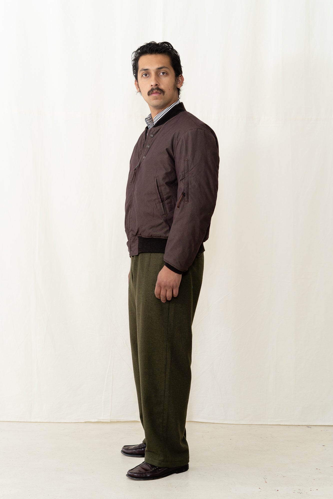 Engineered Garments Aviator Jacket in Brown
