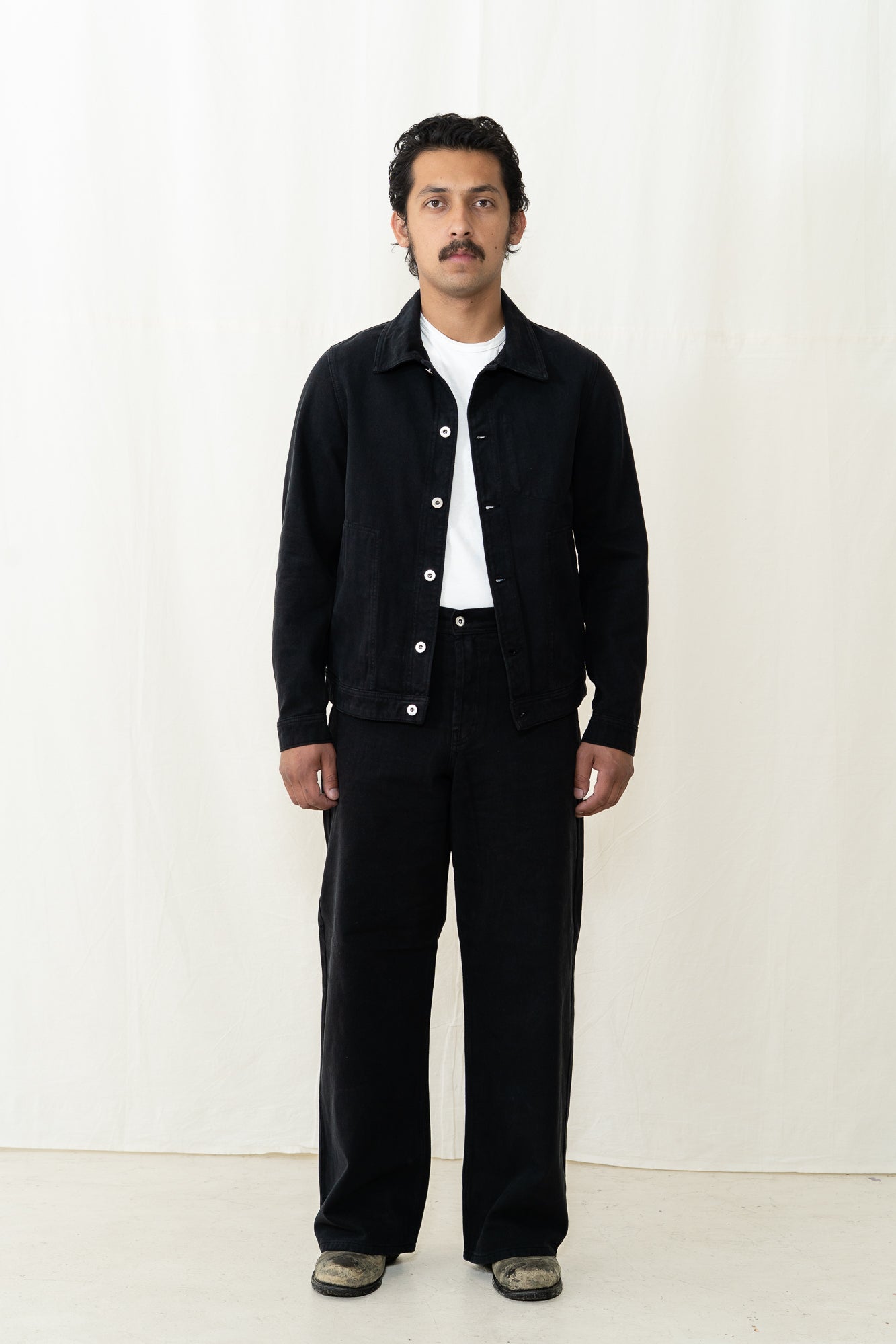 HANSEN Cosmo Workwear Jacket in Washed Black