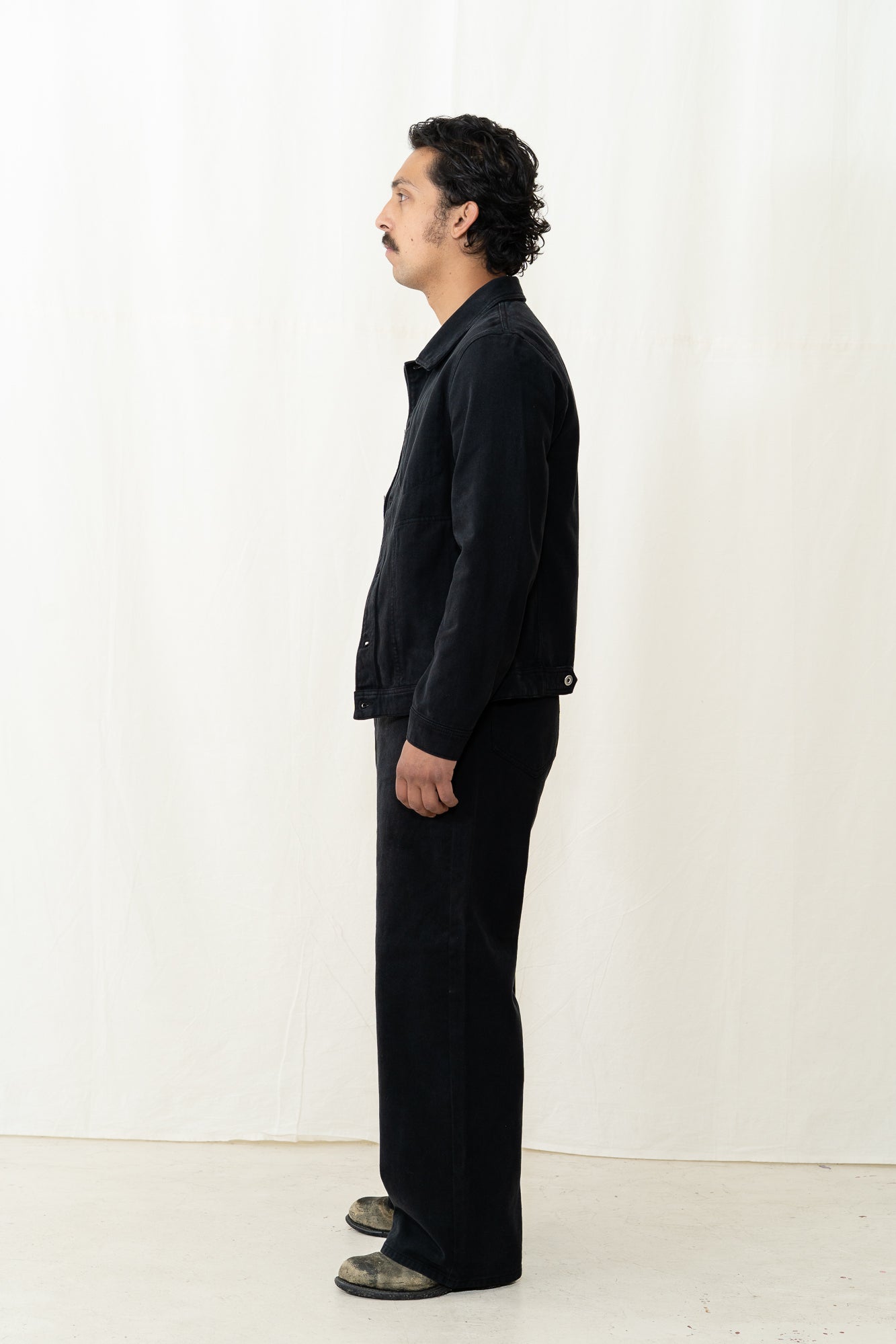 HANSEN Cosmo Workwear Jacket in Washed Black