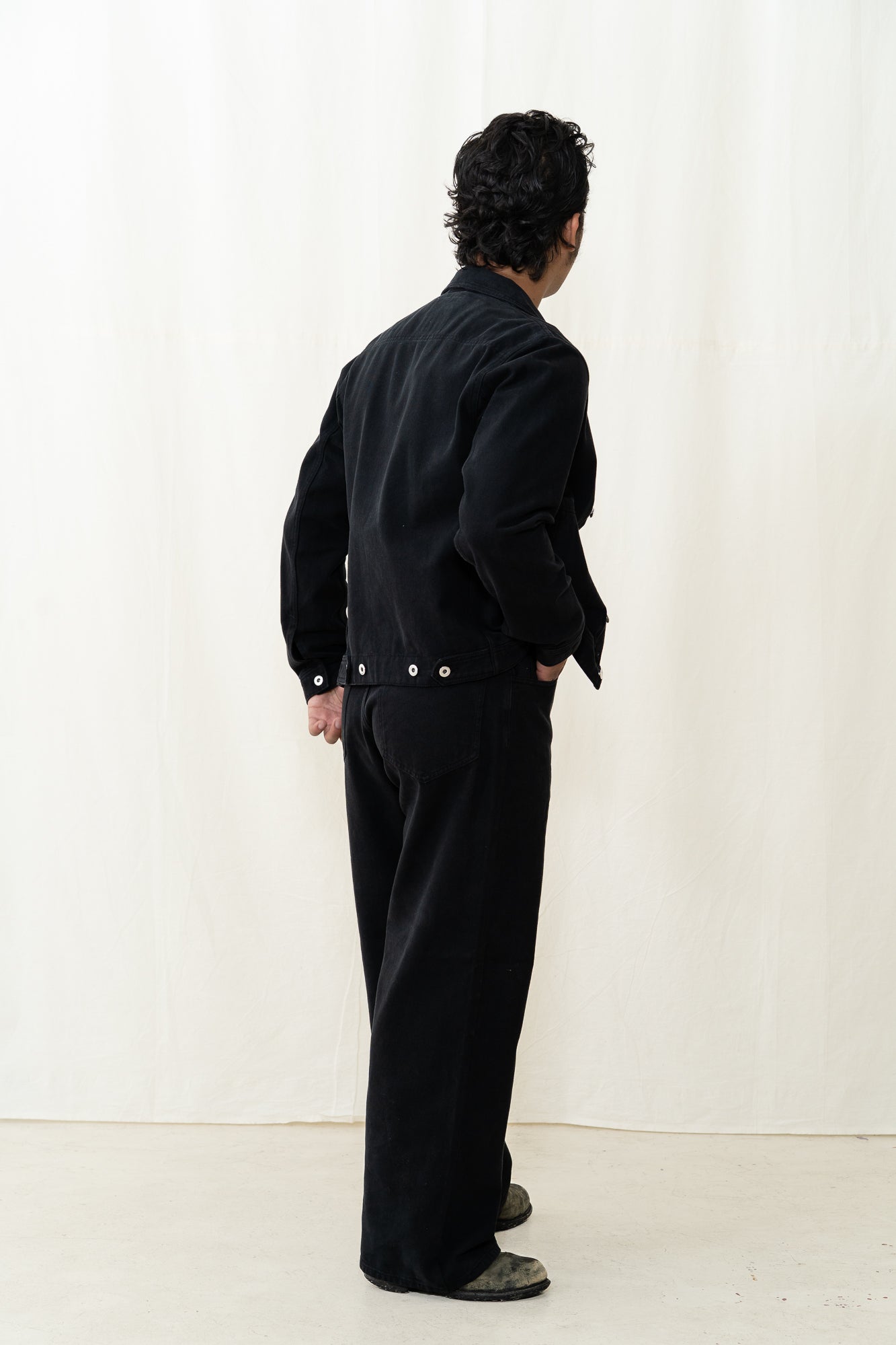HANSEN Cosmo Workwear Jacket in Washed Black