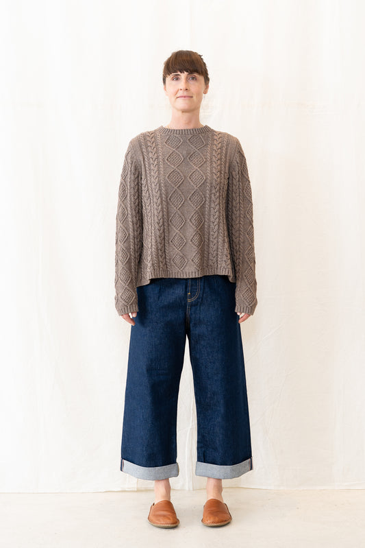 Peppino Peppino Bluff Sweater in Taupe Melange