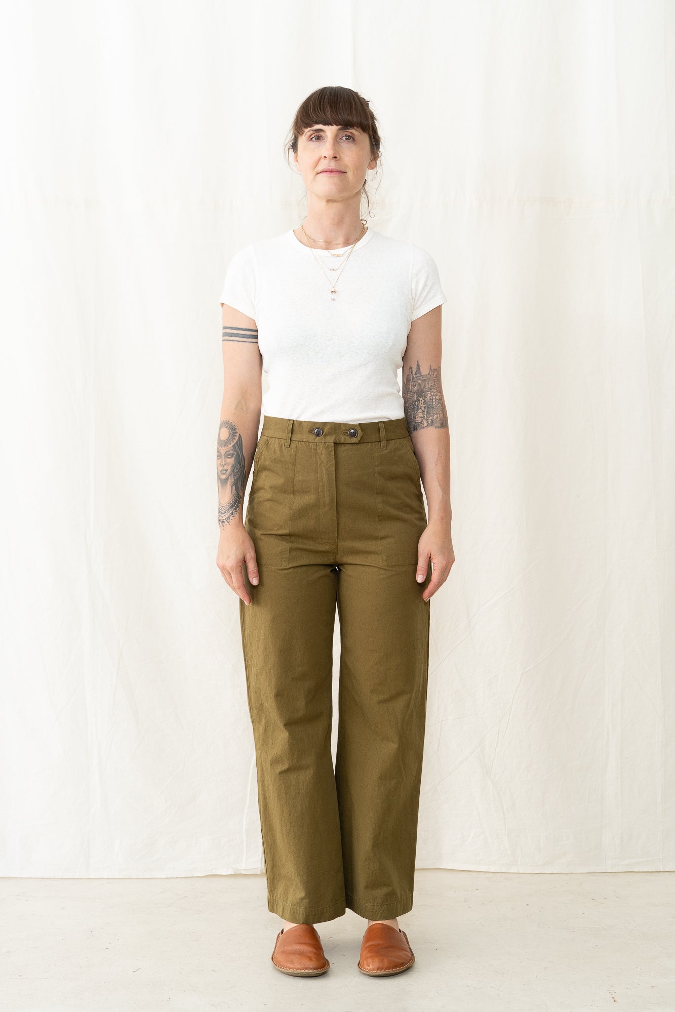 SARAHWEAR Carole Pant HD Twill Khaki