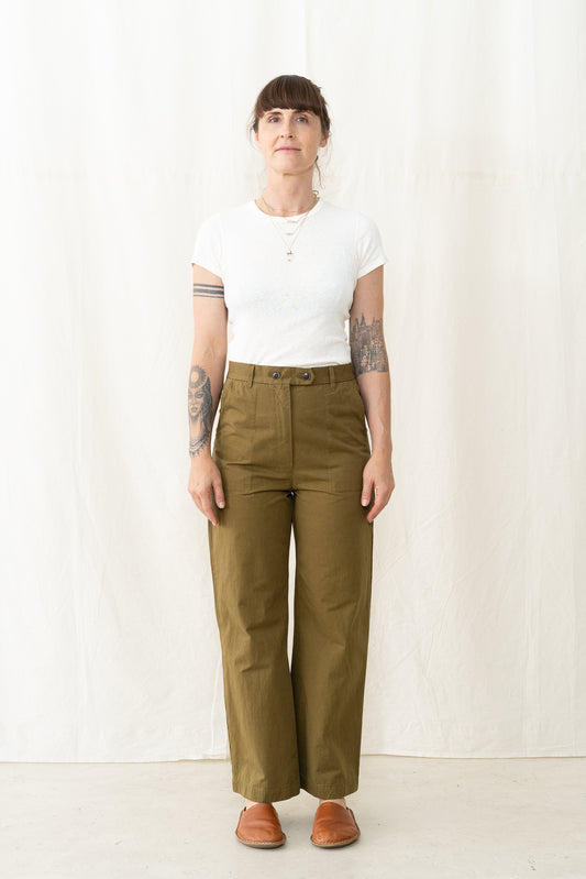 SARAHWEAR Carole Pant HD Twill Khaki