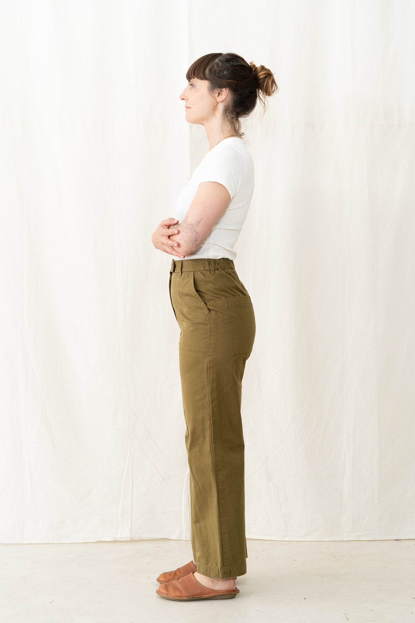 SARAHWEAR Carole Pant HD Twill Khaki
