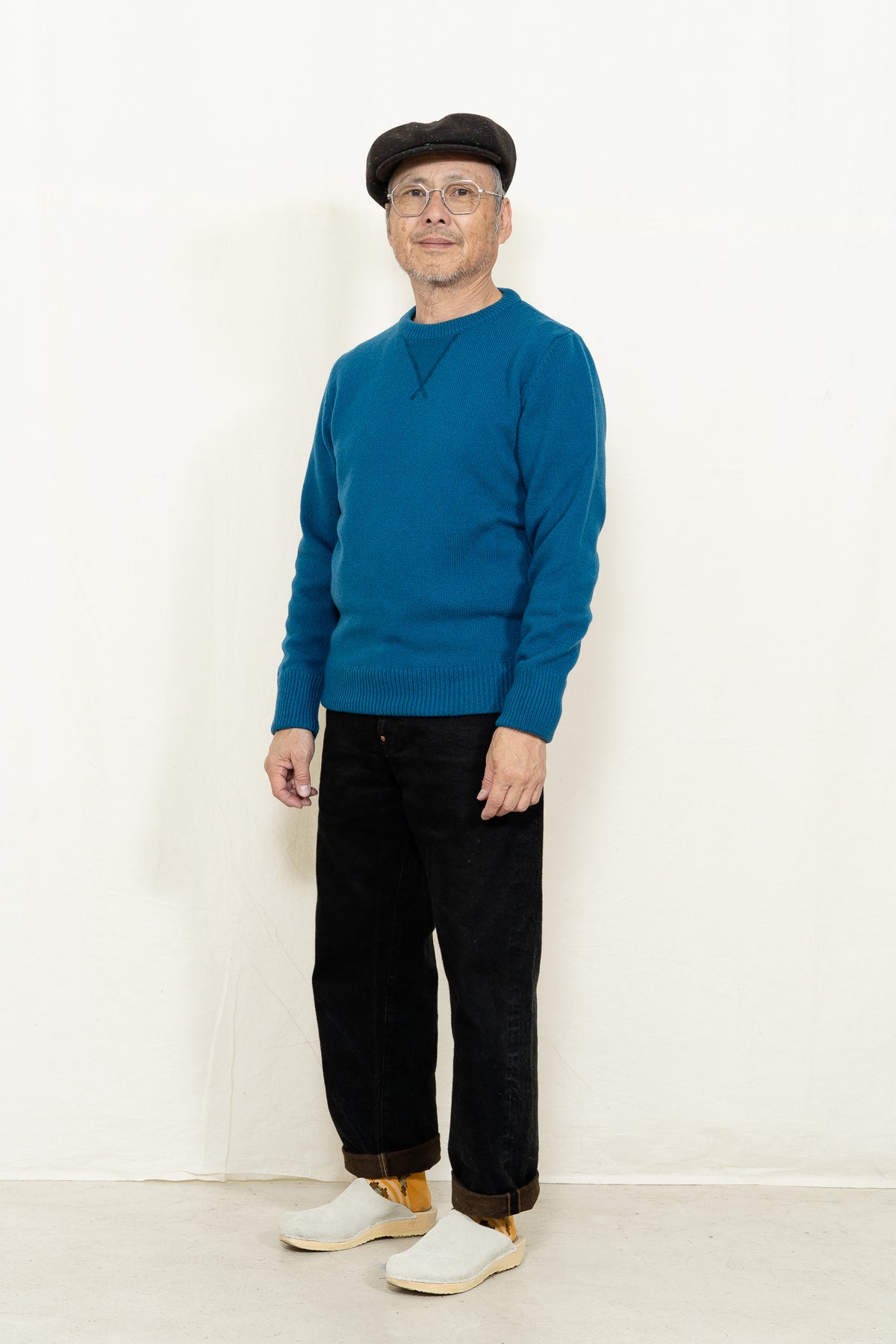 GRP TEC RA7 Crewneck Sweater in Dark Oil
