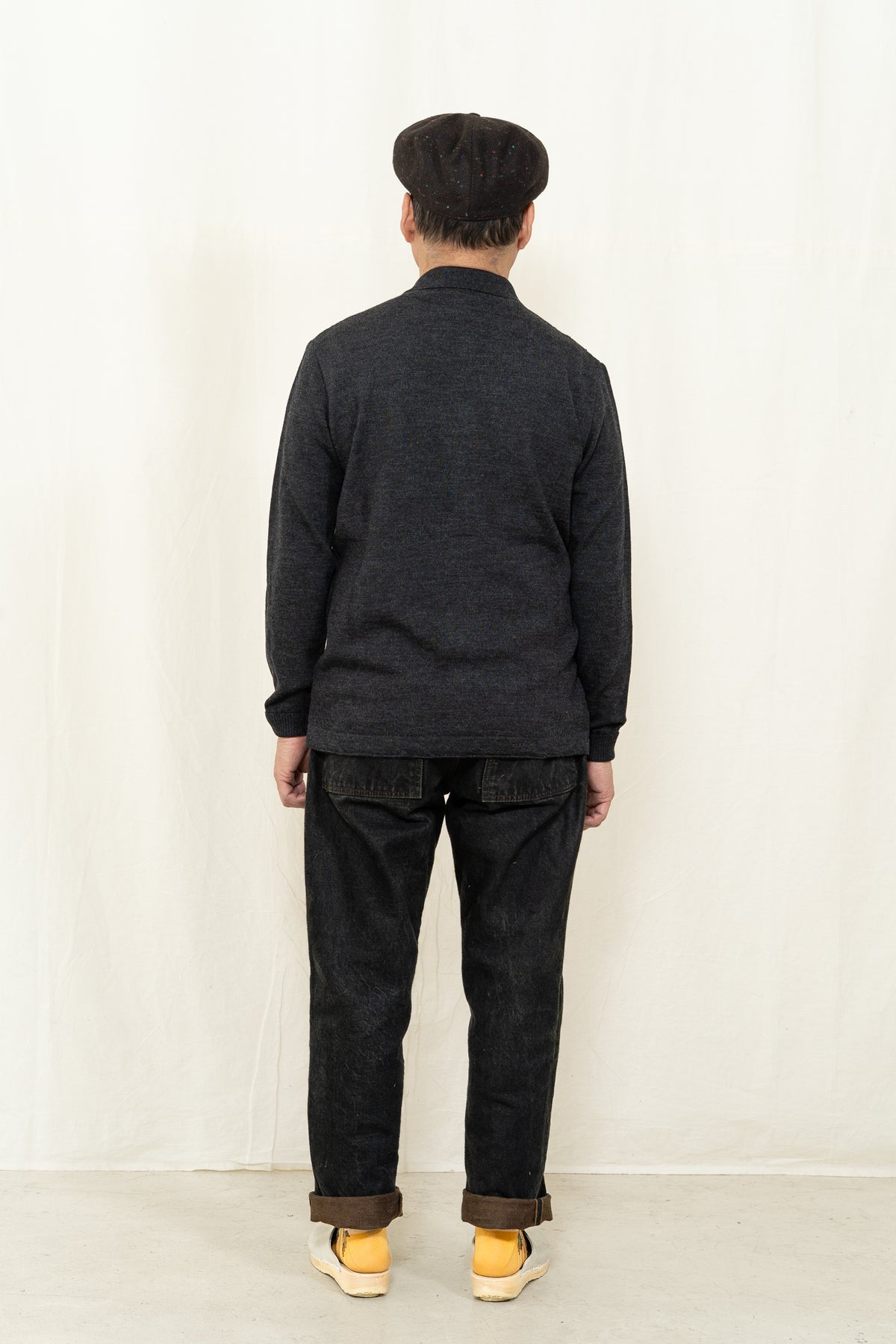 GRP ART. J5 L/S Open Polo in Charcoal