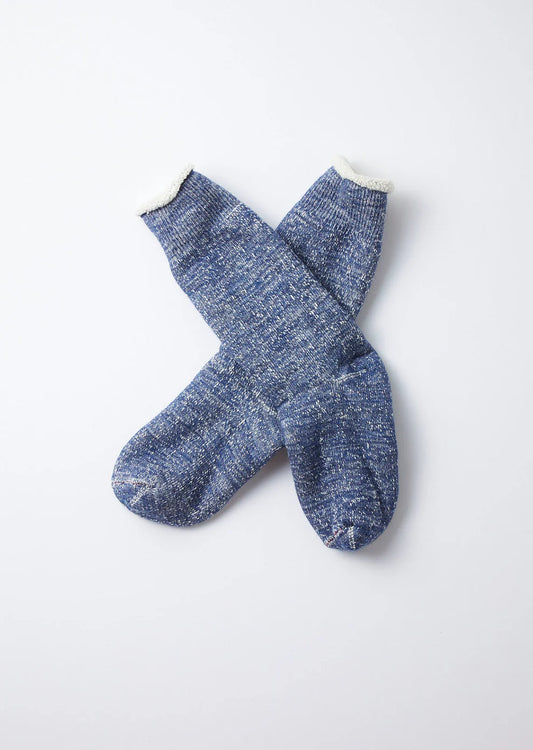 ROTOTO Double Face Crew Socks-Deep Ocean