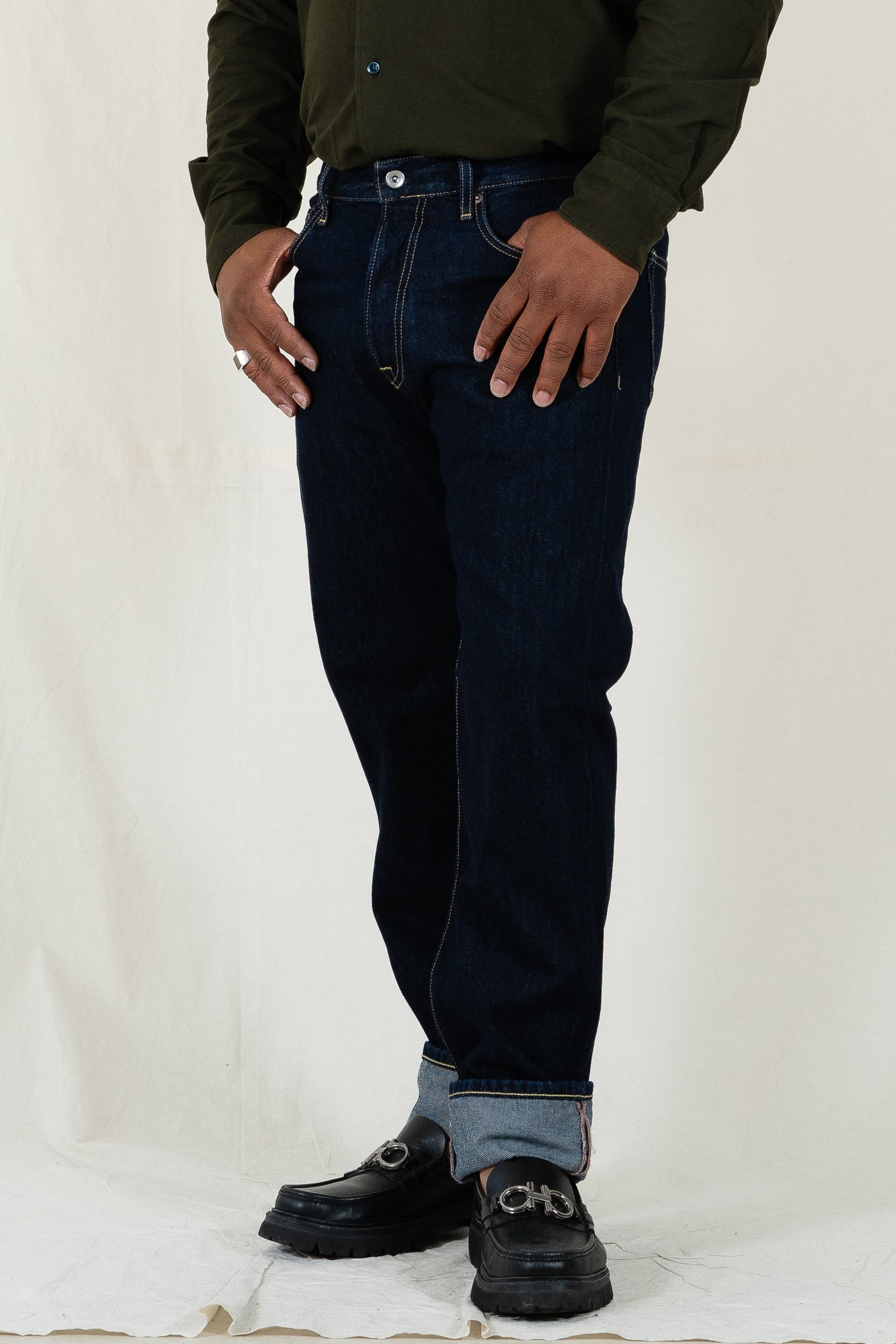 C.O.F. Studio M6 Straight 13oz Indigo Rinsed